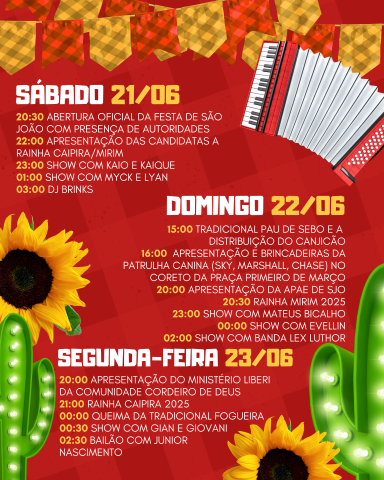 Festa Junina 2025 SÃo JoÃo Do Oriente 2 Pequeno
